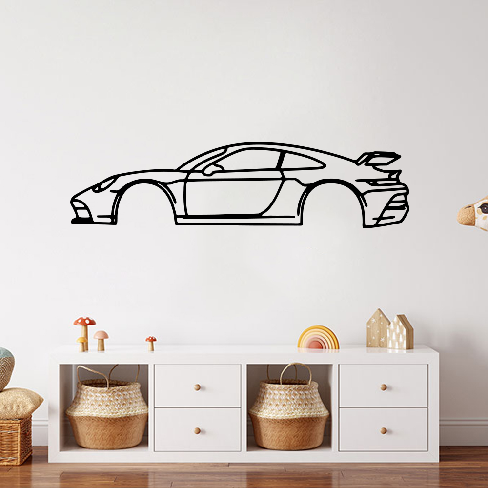 Outdoor Sport Floor Tiles - Autocollant mural Silhouette automobile, voiture de